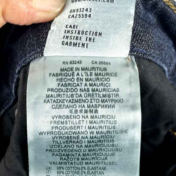 Diesel Stretch Straight Jeans Mens 38x30 Button Fly Dark Wash 2020 D-Viker NWT - Picture 15 of 16